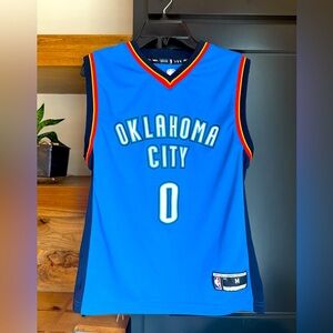 Oklahoma OKC thunder basketball Westbrook jersey youth medium